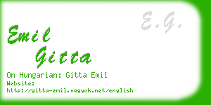 emil gitta business card